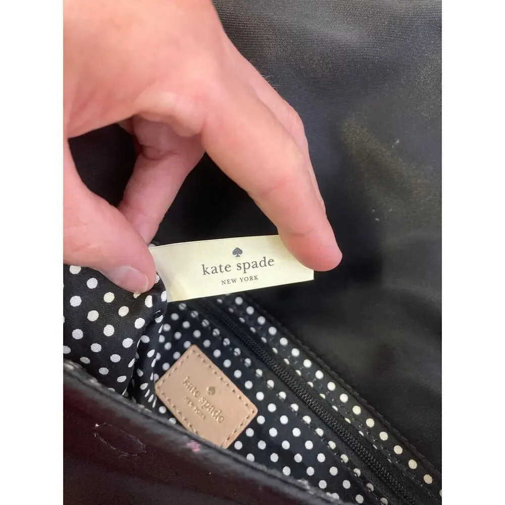 KATE SPADE, SMALL BLACK NYLON WOMENS CROSSBODY BAG